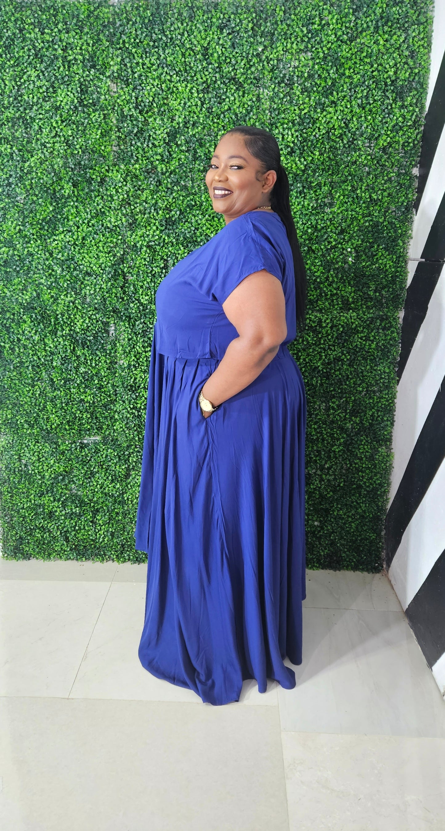 Emika Skirt Set || Navy