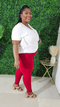 Load image into Gallery viewer, MicroFibre  High Waist Legging ||  Dk Red
