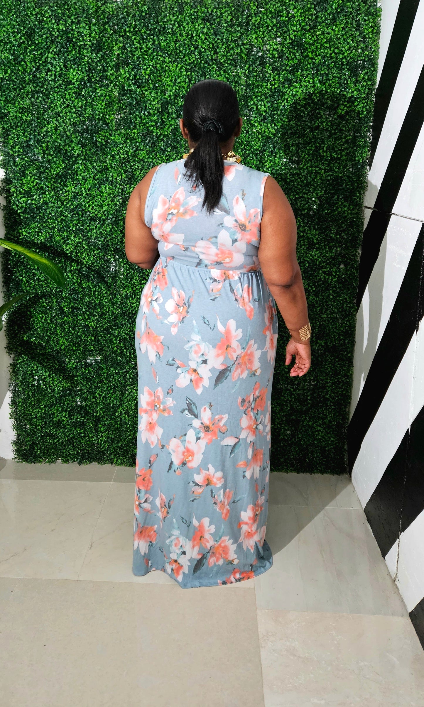 Petal Breeze Maxi || Blue