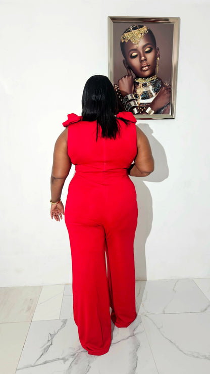 Flower Bomb Jumpsuit | Red