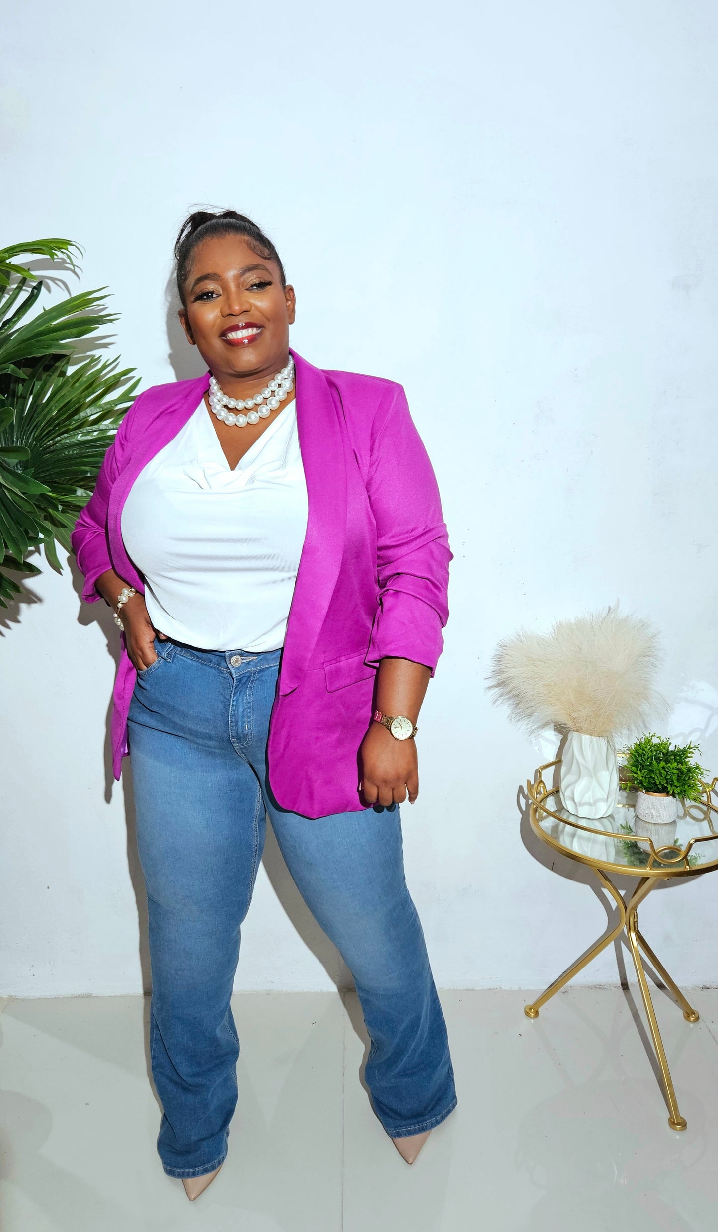Majestic Power Blazer || Voilet
