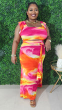 Load image into Gallery viewer, WAVY PAINTING 2 PIECE MAXI SKIRT SET
