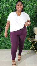 Load image into Gallery viewer, MicroFibre  High Waist Legging ||  Eggplant
