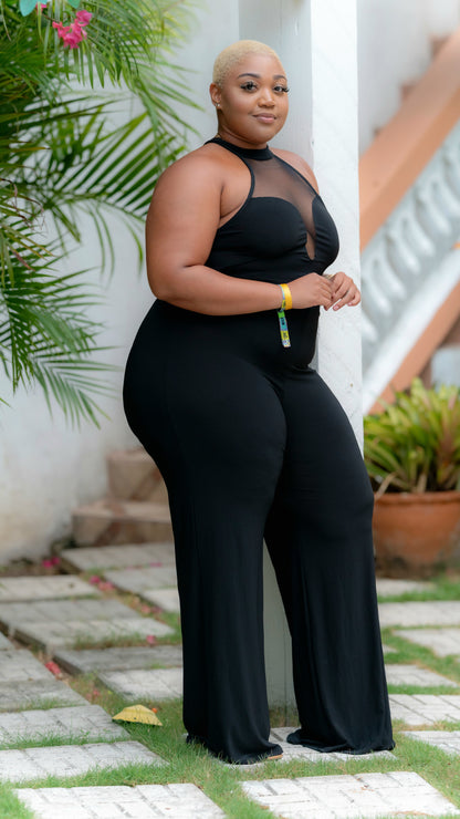 Miss Temptation Jumpsuit || Black