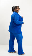 Load image into Gallery viewer, Catch a Vibe Pleated 3PC Set || Royal Blue
