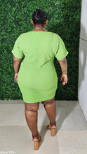 Load image into Gallery viewer, Kemi Dolman Sleeve Dress || Aloe Green
