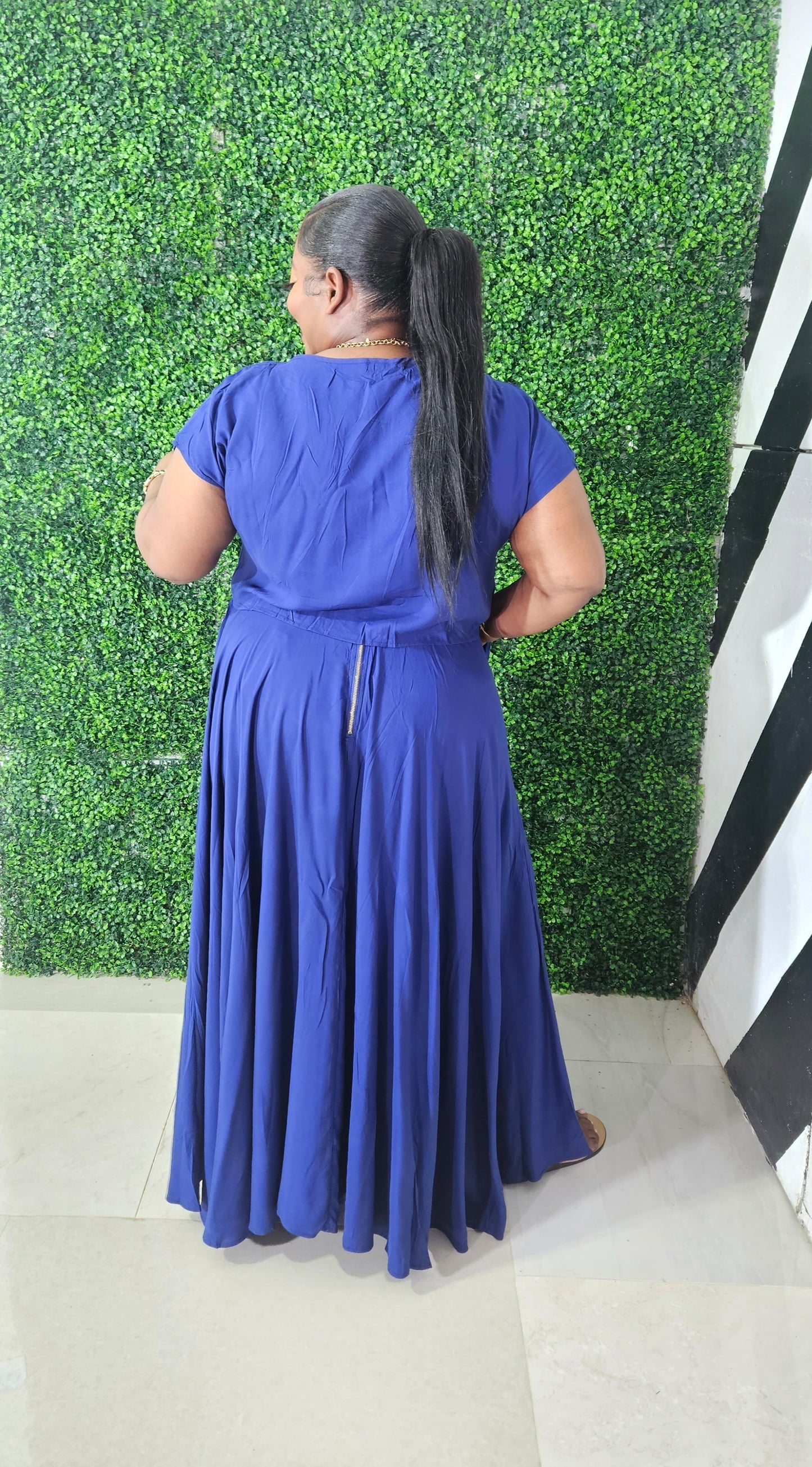 Emika Skirt Set || Navy