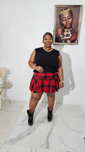 Load image into Gallery viewer, Red bombshell Plaid Skort
