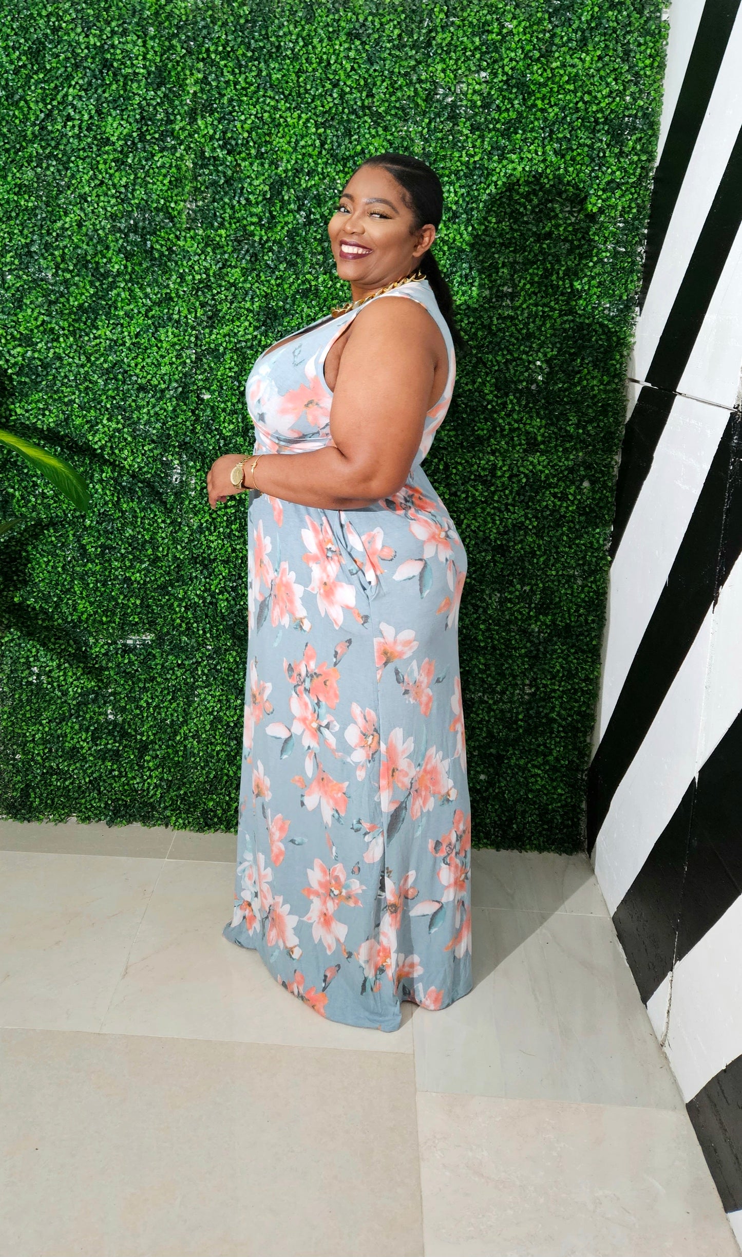 Petal Breeze Maxi || Blue