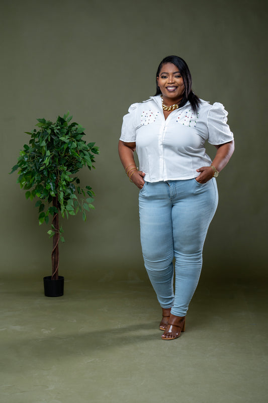 Radiant Charm Top || White