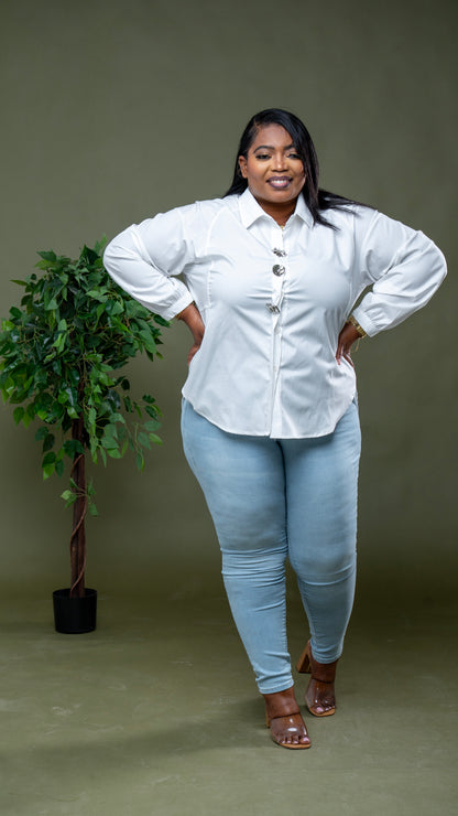 Chic Presence Top || White