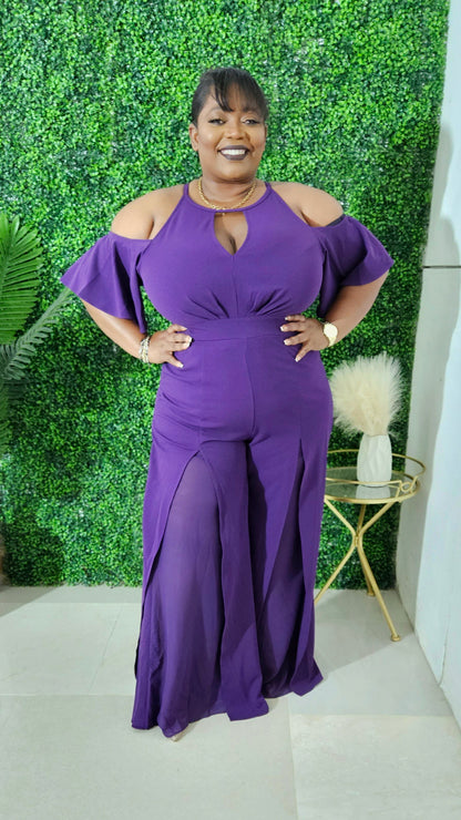 Chelsea Jumpsuit || Purple