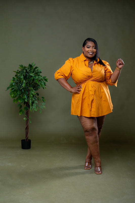 Totally Crushing Dress || Mustard