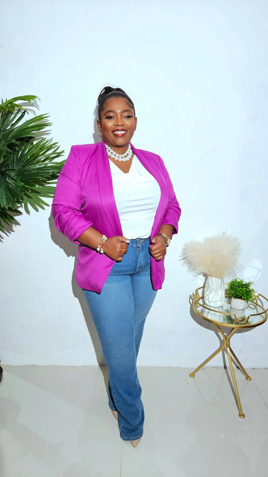 Majestic Power Blazer || Voilet
