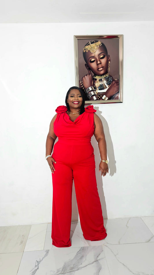 Flower Bomb Jumpsuit | Red