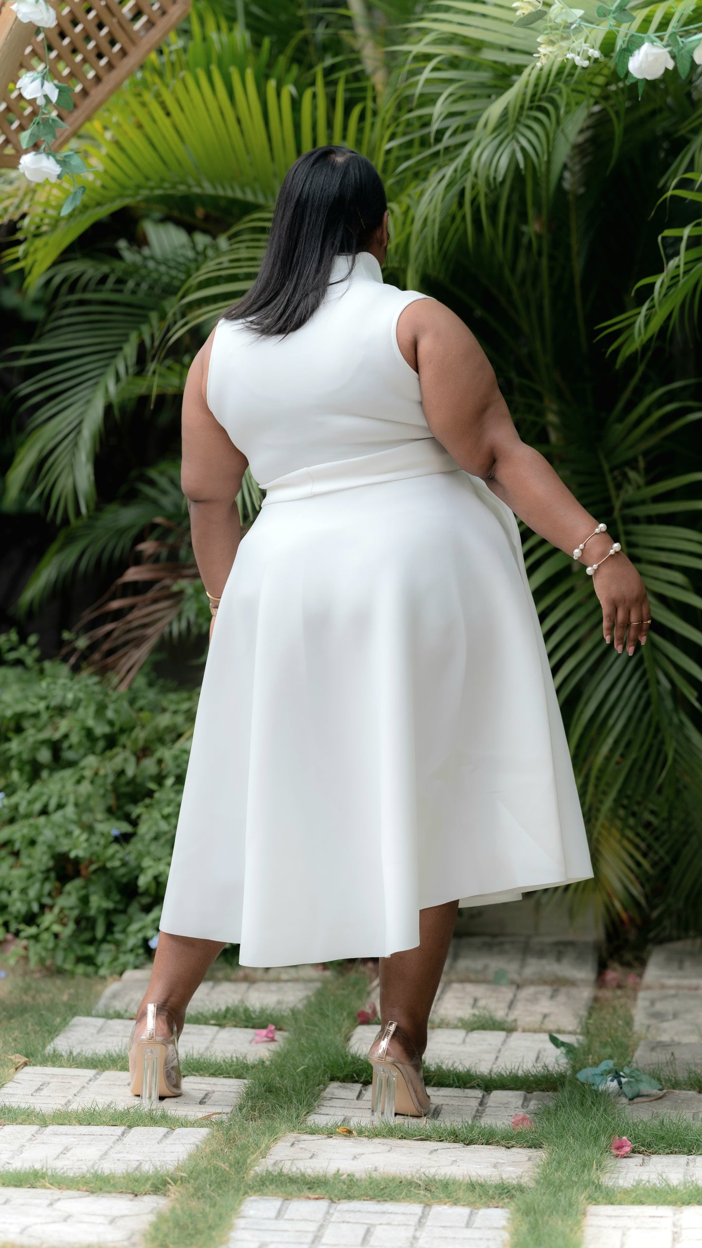 Pure Grace Midi Dress || Ivory