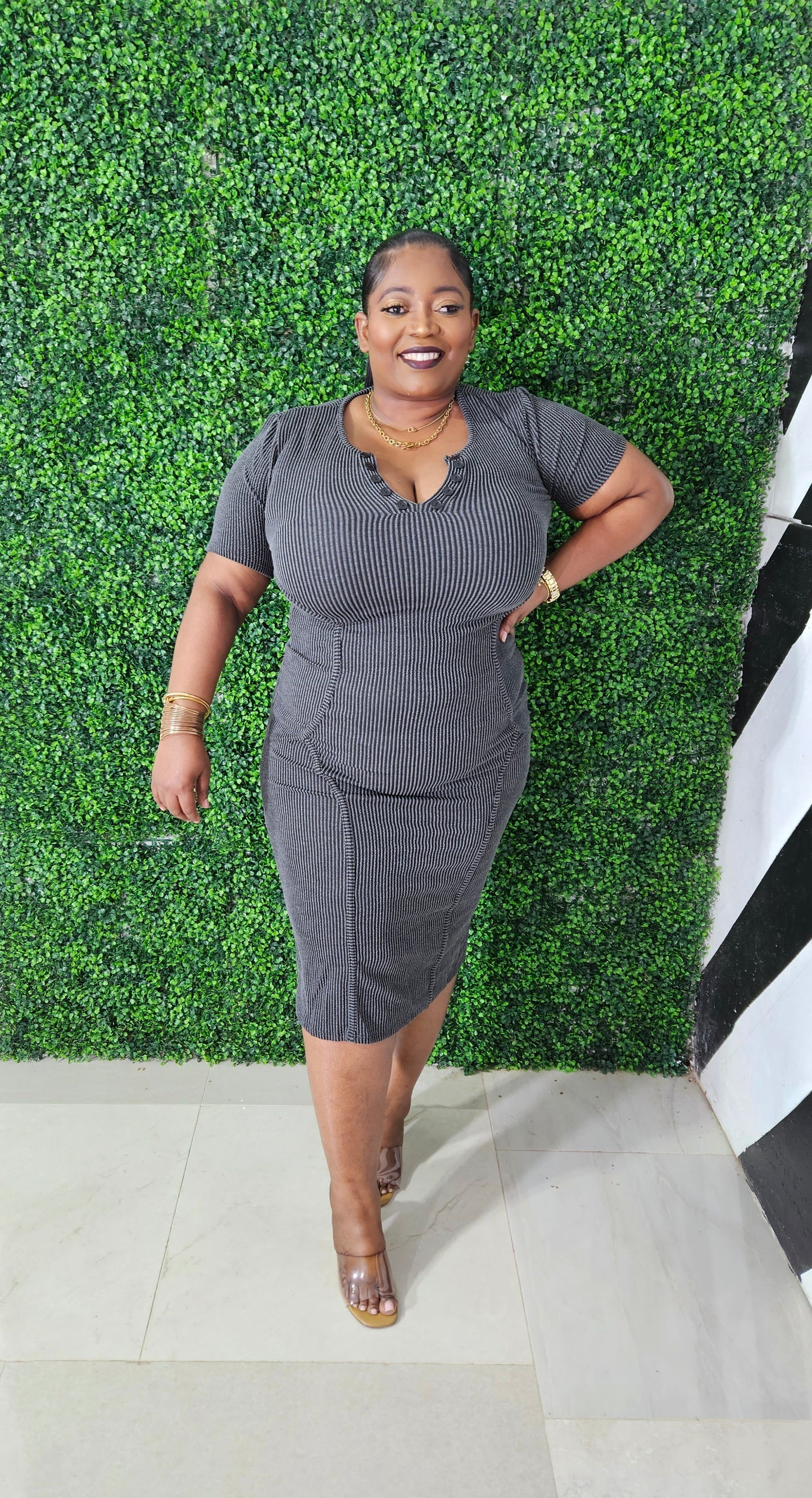 Everyday Classic Ribbed Dress