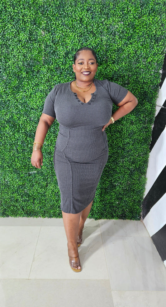 Everyday Classic Ribbed Dress