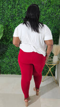 Load image into Gallery viewer, MicroFibre  High Waist Legging ||  Dk Red
