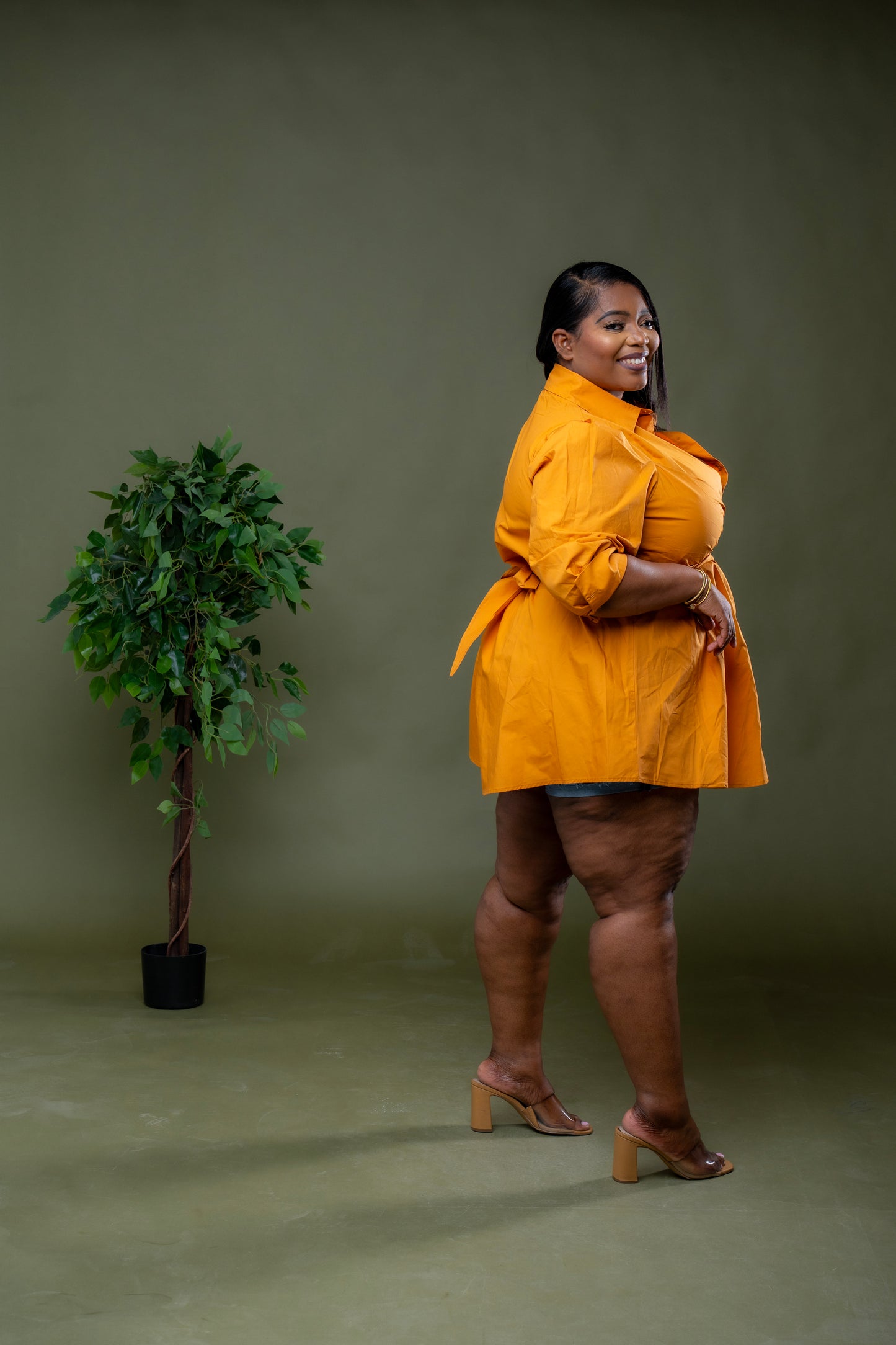 Totally Crushing Dress || Mustard