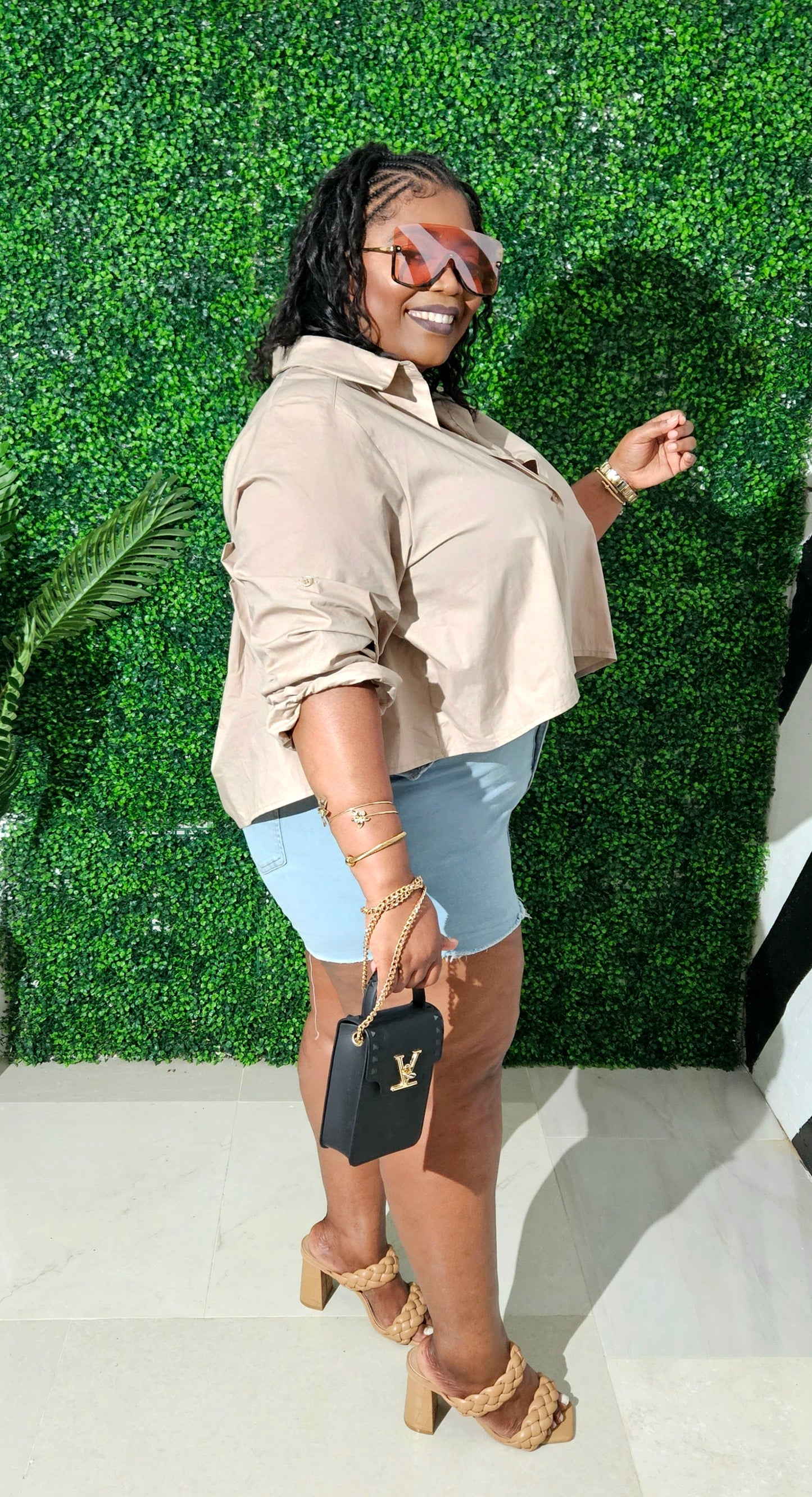 The Sandstone Luxe Shirt || Taupe