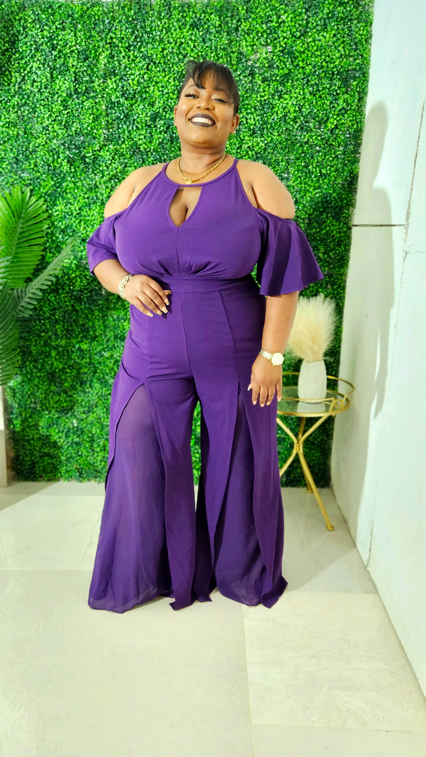 Chelsea Jumpsuit || Purple