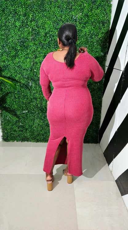 Body Language Maxi || Burgundy