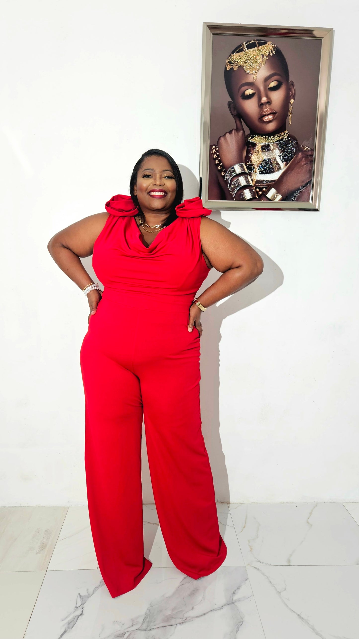 Flower Bomb Jumpsuit | Red