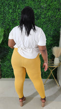 Load image into Gallery viewer, MicroFibre  High Waist Legging ||  Lt Mustard
