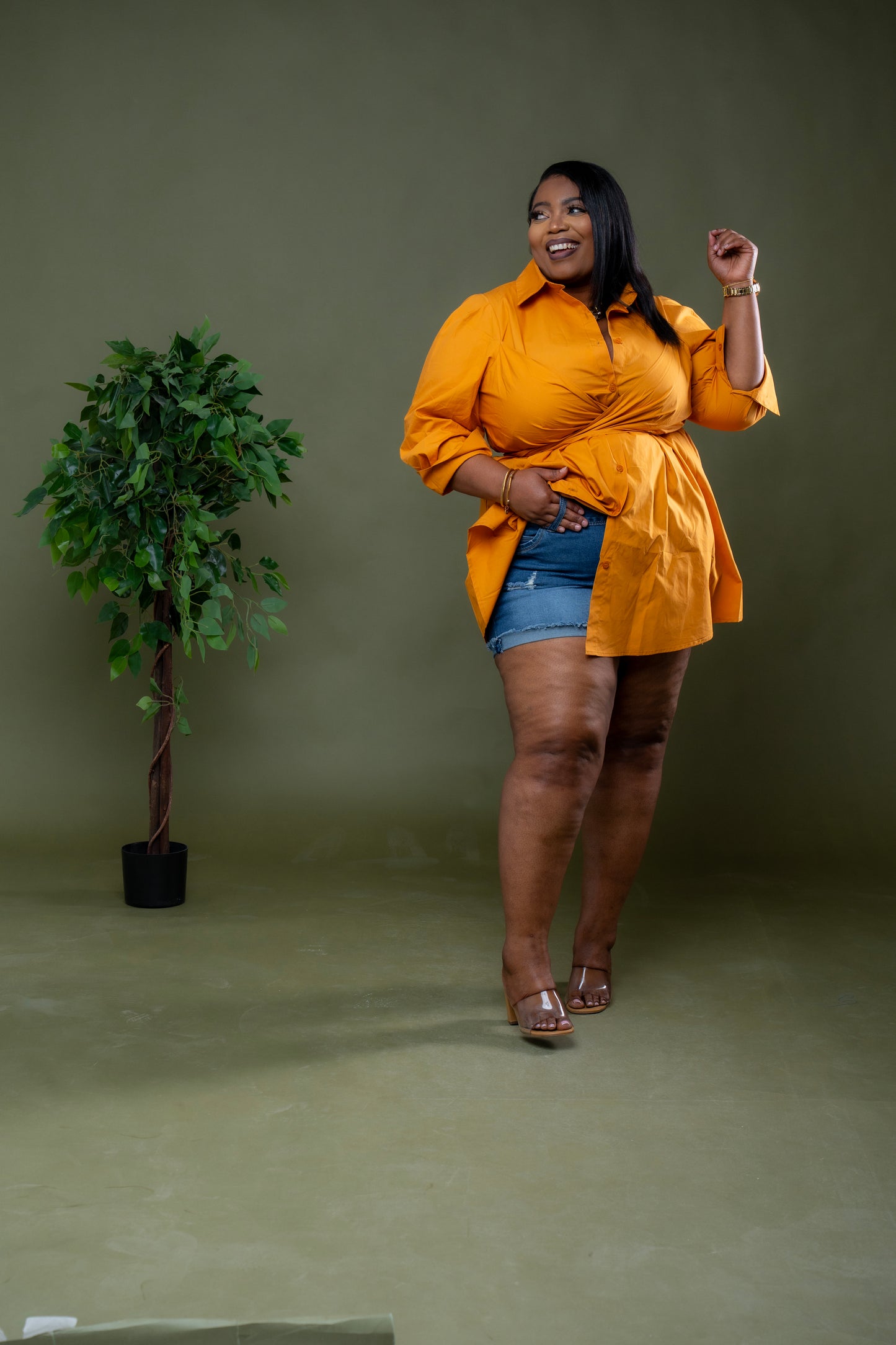 Totally Crushing Dress || Mustard