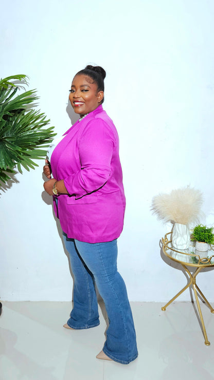 Majestic Power Blazer || Voilet