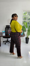Load image into Gallery viewer, PLAID PULL-ON STRETCH PANTS
