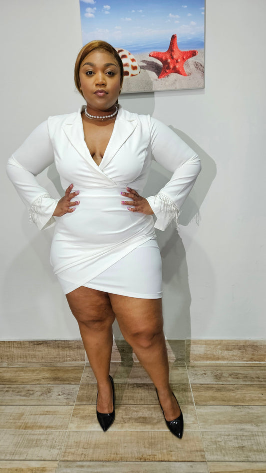 White Reign Bombshell Dress