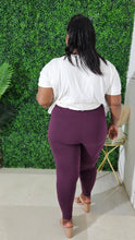 Load image into Gallery viewer, MicroFibre  High Waist Legging ||  Eggplant
