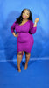 Ruched Inlove Dress | Purple