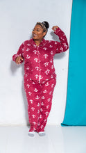 Load image into Gallery viewer, Plush Pajama 2pc Set || Burgundy
