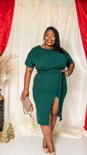 Load image into Gallery viewer, Rona High Split Dress|| Green
