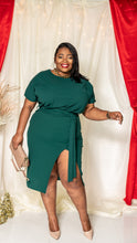 Load image into Gallery viewer, Rona High Split Dress|| Green
