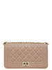 Dima Quilted Faux Leather Bag | Taupe